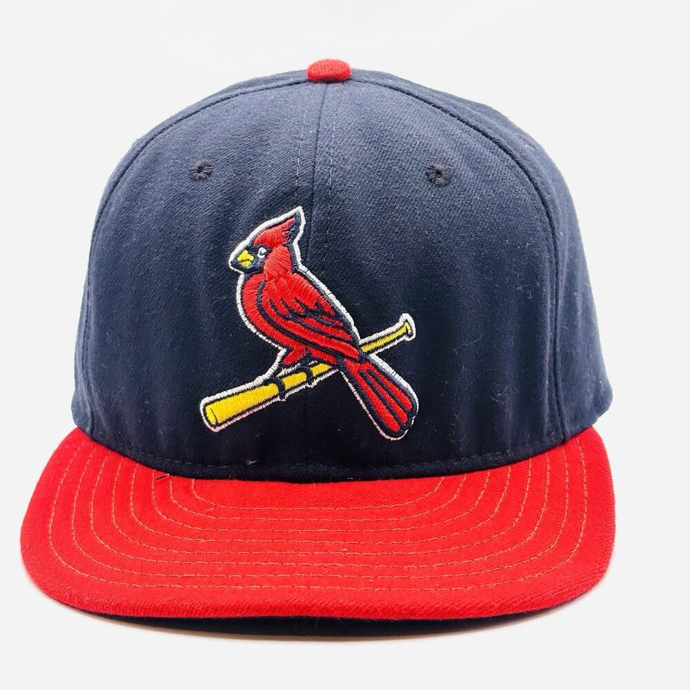St Louis Cardinals Hat Cap Fitted Size 7 3/4 Blue Red 59Fifty USA Retro MLB